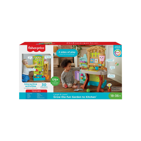 Cocina de juguete para jardín, ríe y aprende de Fisher-Price