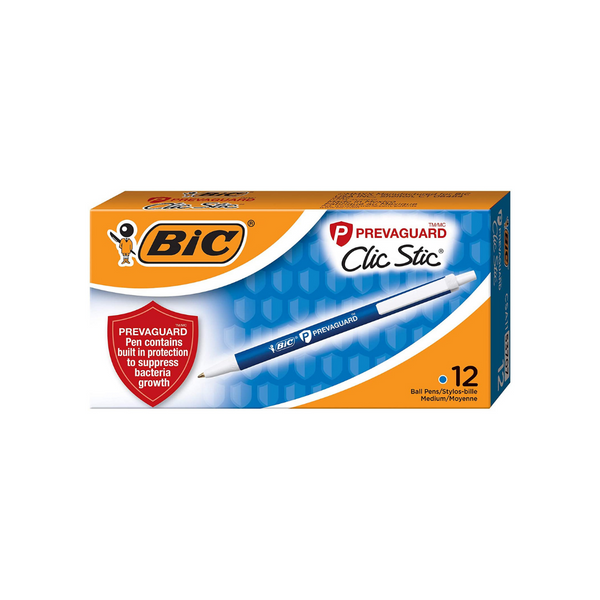 Paquete de 12 bolígrafos BIC PrevaGuard Clic Stic