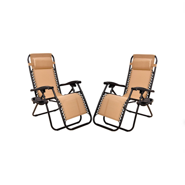 Set Of 2 Zero Gravity Lounge Chair Recliners