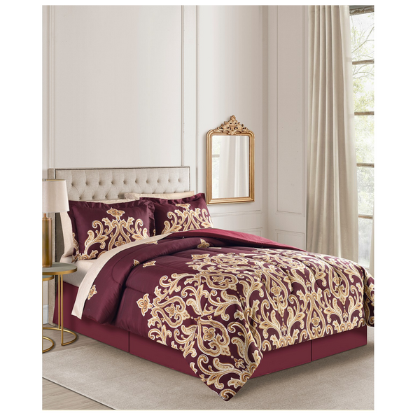 8 Or 12 Piece Reversible Comforter Sets On Sale