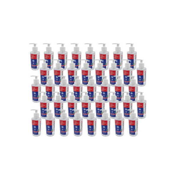 40 botellas de gel desinfectante para manos a base de alcohol al 80% SupplyAID de 8 oz 