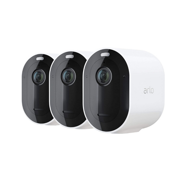 3 Pack Of Arlo Pro 4 Spotlight Wireless Security 2K Video Color Night Vision Cameras