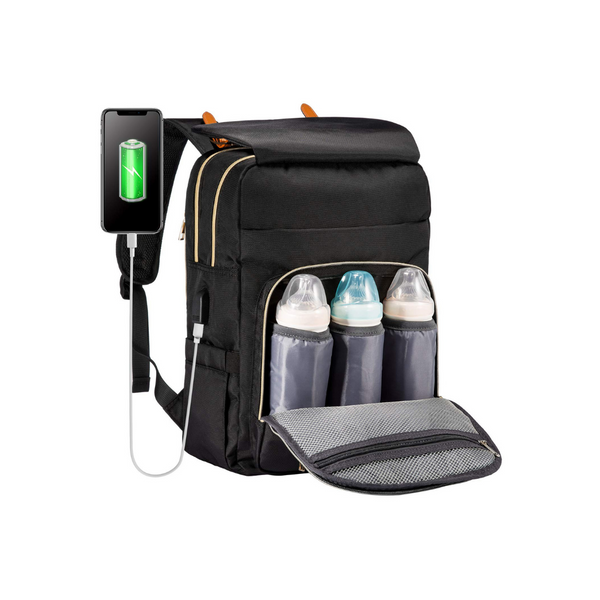 Multifunction Diaper Bag Backpack With USB Charging Port