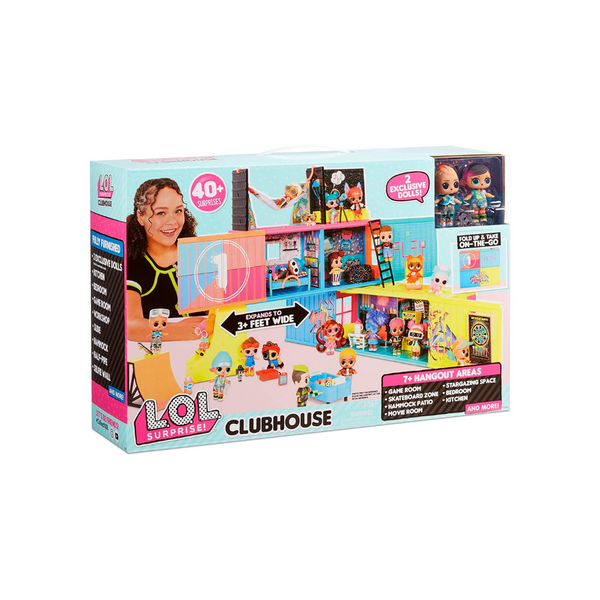 L.O.L. Surprise! Clubhouse Playset with 40+ Surprises and 2 Exclusives Dolls