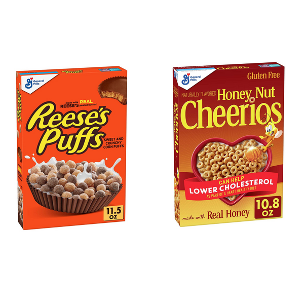 Honey Nut Cheerios Or Reese's Puffs Cereal