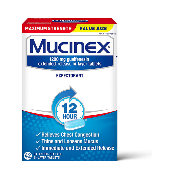 Ahorre en medicamentos Mucinex para el resfriado y la gripe