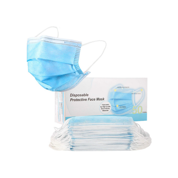 50 Pack Of 3-Ply Masks