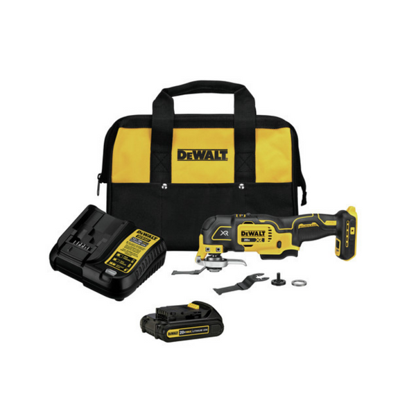 Kit de herramientas oscilantes DeWALT 20V MAX XR de 3 velocidades con batería y cargador