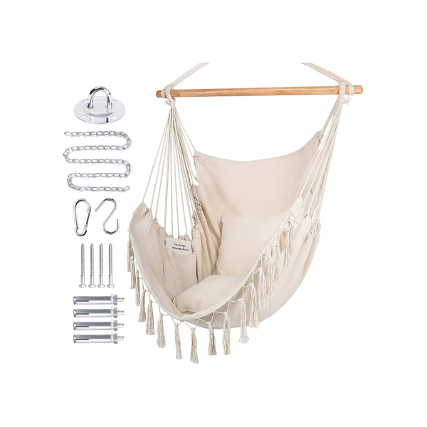 Extra Large Hammock Chair Swing with Hardware Kit