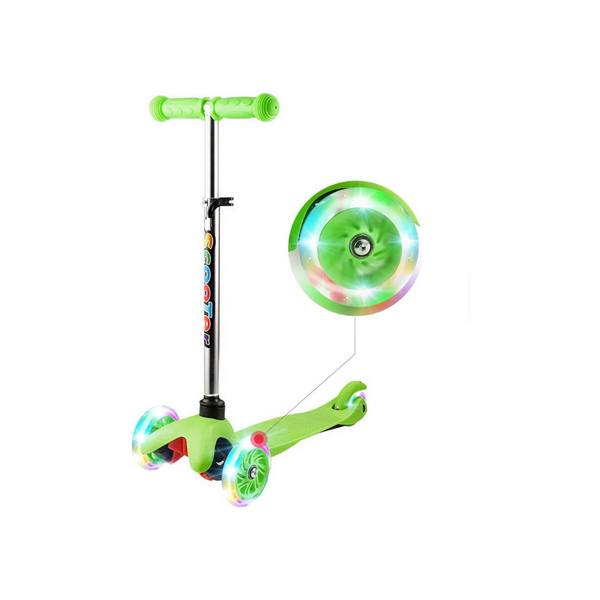 Kids Scooter With LED Light Up Wheels (2 Colors)