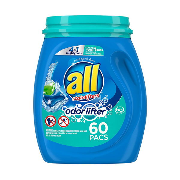 60 all Mighty 4-In-1 Laundry Detergent Pacs