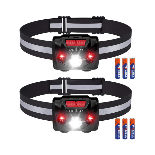 2 Pack LED Headlamp Flashlight