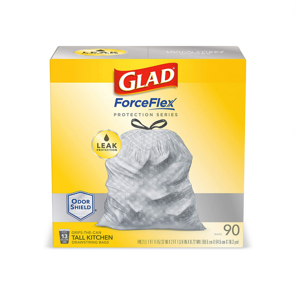 90 Or 110 Glad 13 Gallon Trash Bags On Sale