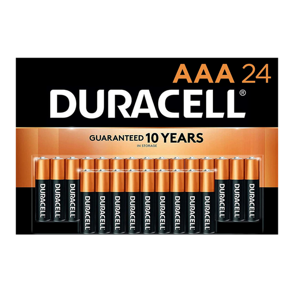 24 Duracell CopperTop AAA Alkaline Batteries