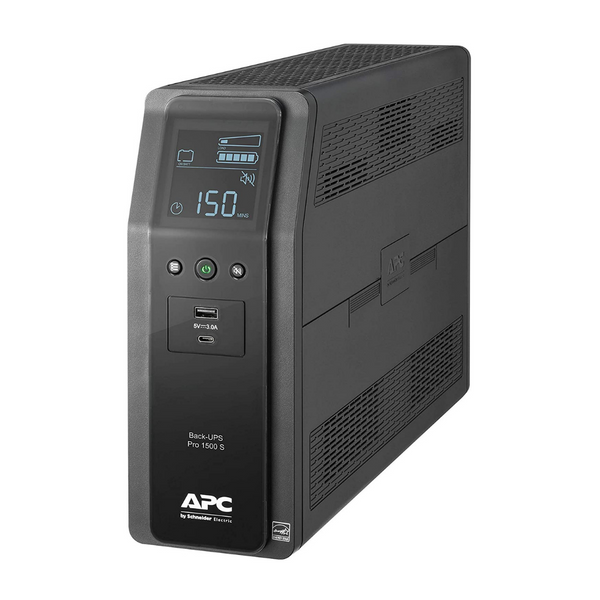 APC UPS, 1500VA Sine Wave UPS Battery Backup & Surge Protector