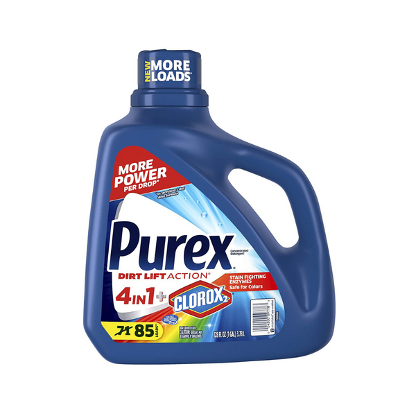 128Oz Purex Liquid Laundry Detergent Plus Clorox