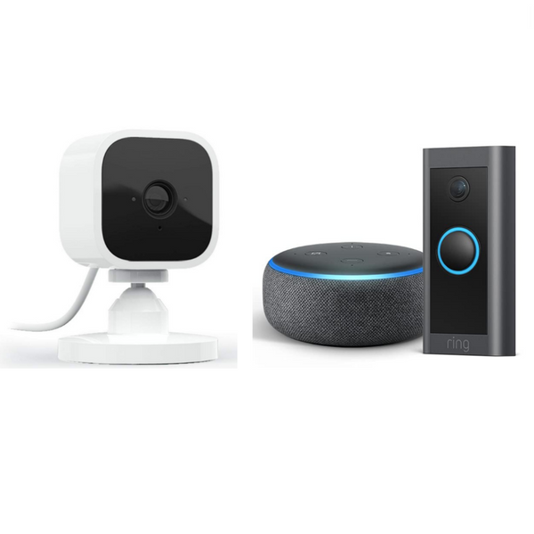 Ring Video Doorbell con Echo Dot y mini cámara Blink a la venta