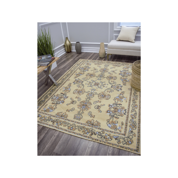 Rugs America Beaumont Collection Legacy Ivory Area Rug