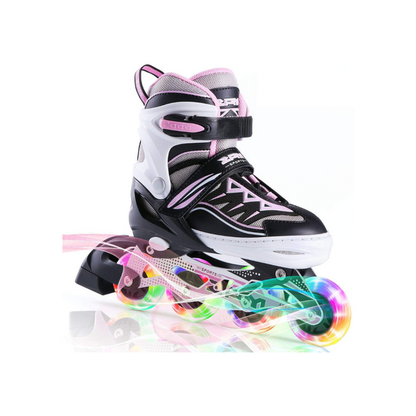 Patines en línea iluminados ajustables con ruedas iluminadas (2 colores)