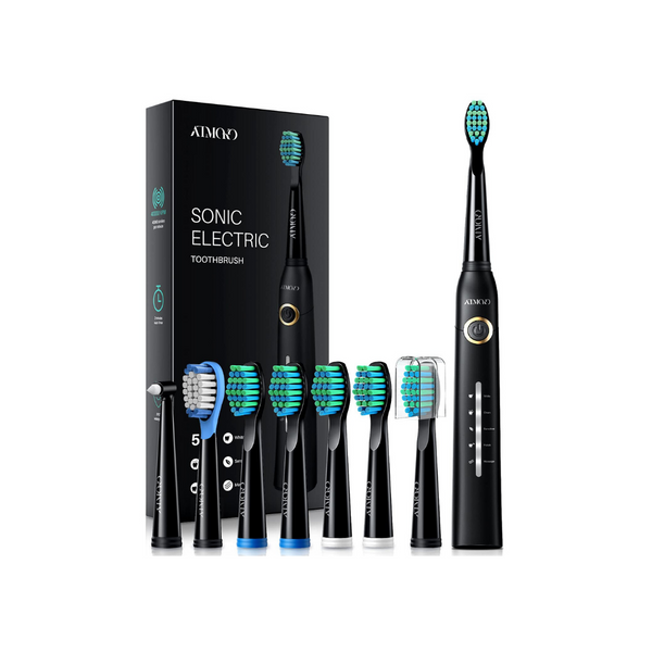 Electric Toothbrush With 5 Modes And 8 Brush Heads