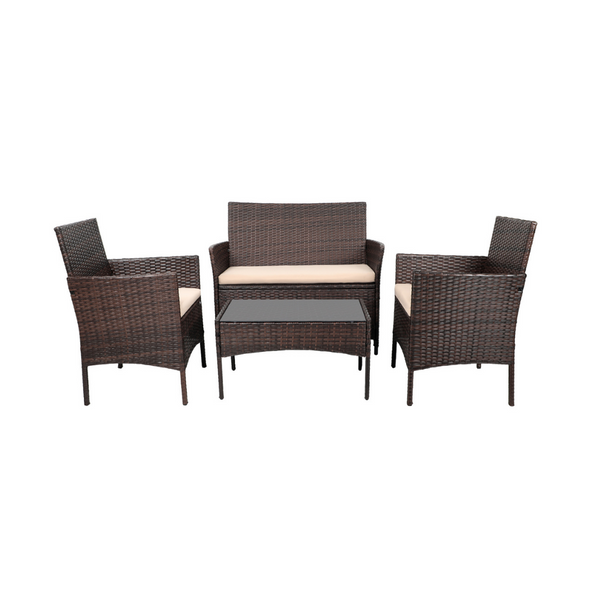 4 Pieces Outdoor Patio Furniture Sets