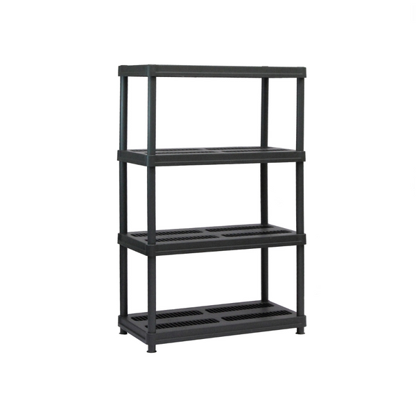 600lb 4-Shelf Resin Shelving Unit