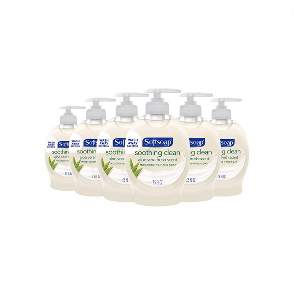 6 Bottles Of Softsoap Moisturizing Liquid Hand Soap