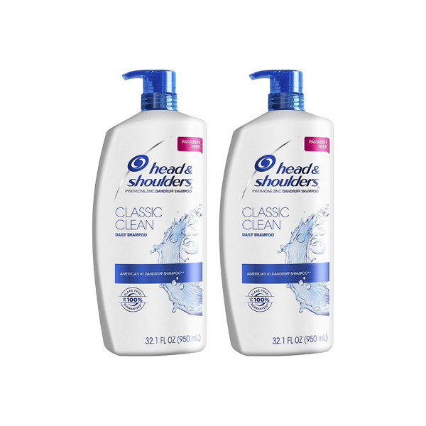 2 botellas grandes de champú Head and Shoulders (4 estilos)