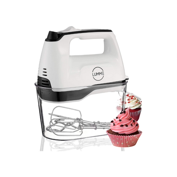 5 Speed Hand Mixer With 2 Beaters, 2 Dough Hooks And Storage Case