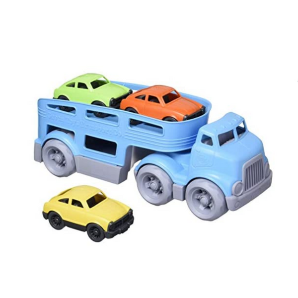 Portacoches Green Toys Con 3 Mini Vehículos