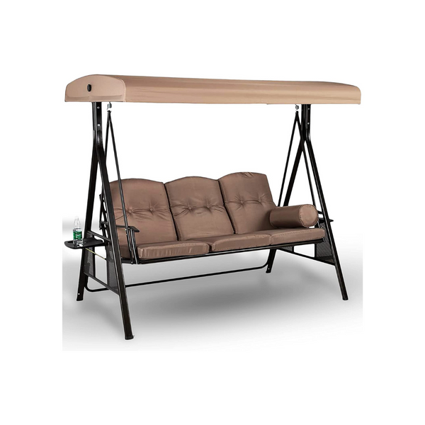 3-Seat Deluxe Outdoor Patio Porch Swing