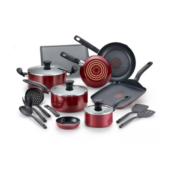 T-Fal Culinaire 16-Pc. Nonstick Aluminum Cookware Set