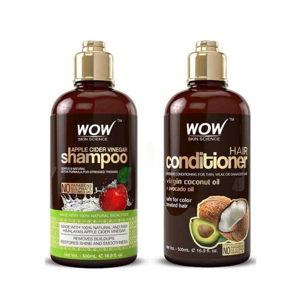 WOW Apple Cider Vinegar Shampoo and Hair Conditioner Set