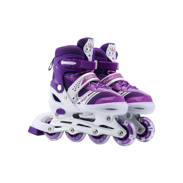 Kids Adjustable Inline Skates With All Illuminating Wheels