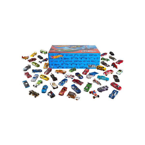 Pack Of 50 Individually Packaged Hot Wheels Cars