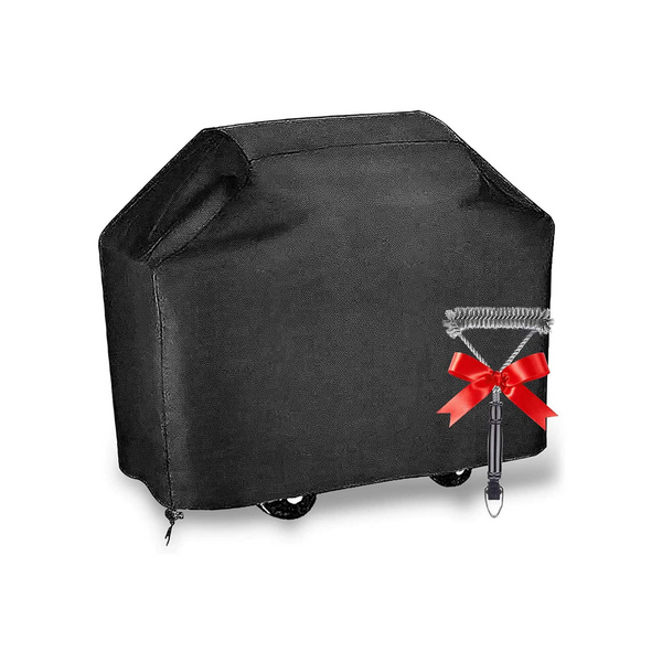 Heavy Duty 58-inch Barbecue Grill Cover with Brush