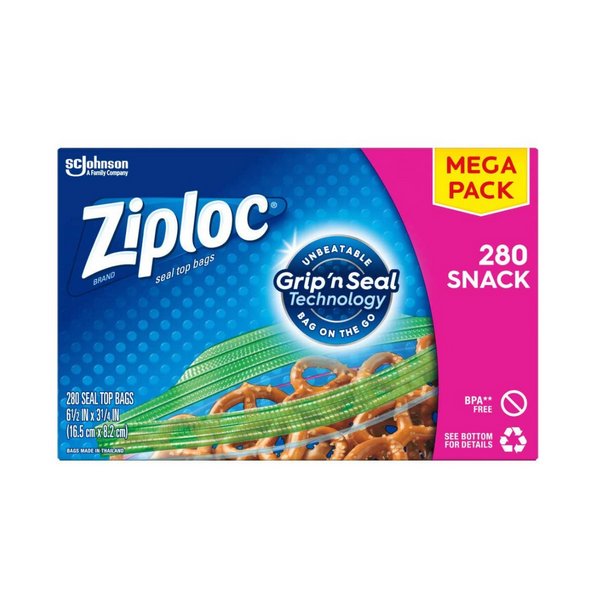 Save On Ziploc Snack, Sandwich, Quart, And More Bags