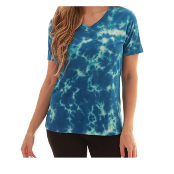 Just Love Tie Dye V-Neck Women's T-Shirt (11 Colors)