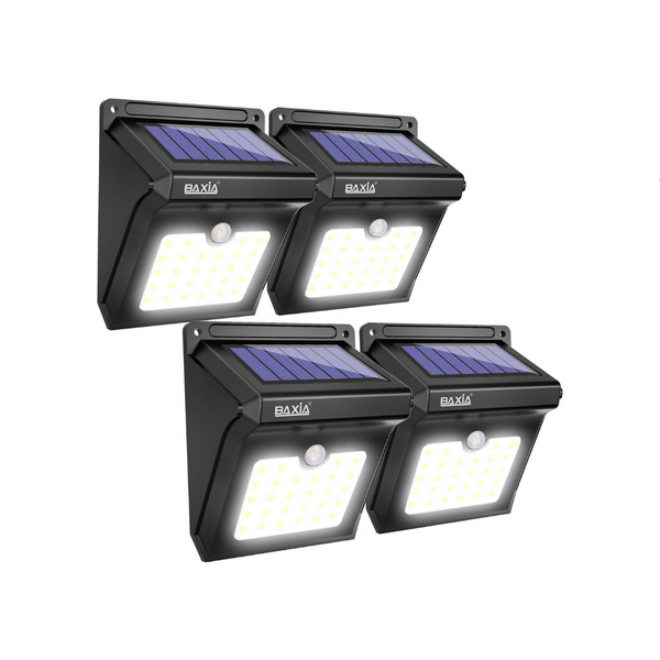 Pack Of 4 Outdoor Solar LED Lights