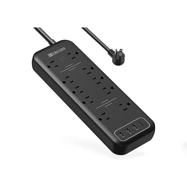 10 Outlets & 3 USB Ports & 1 USB-C Port Power Strip Surge Protector