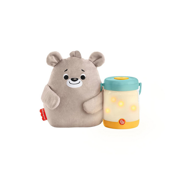 Fisher-Price Baby Bear Firefly Soother Lightup Nursery Sound Machine With TakeAlong Plush Toy