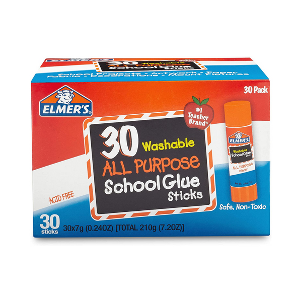 30 Count Elmer's All Purpose School Glue Sticks