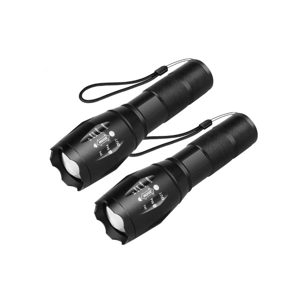 2 Zoomable LED Flashlights