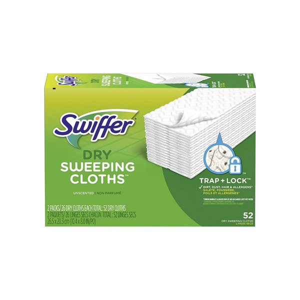 52 recambios para fregona seca Swiffer Sweeper