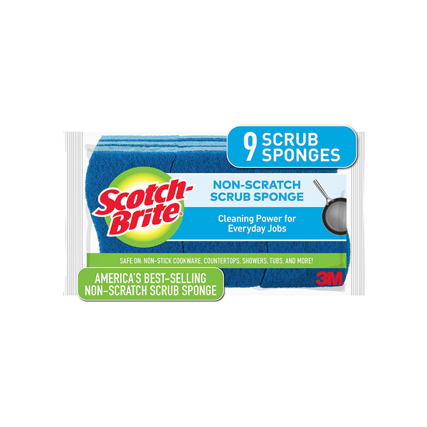 9 Scotch-Brite Non-Scratch Scrub Sponges