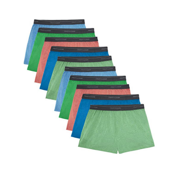 10 Fruit of the Loom Boys' Boxer Shorts