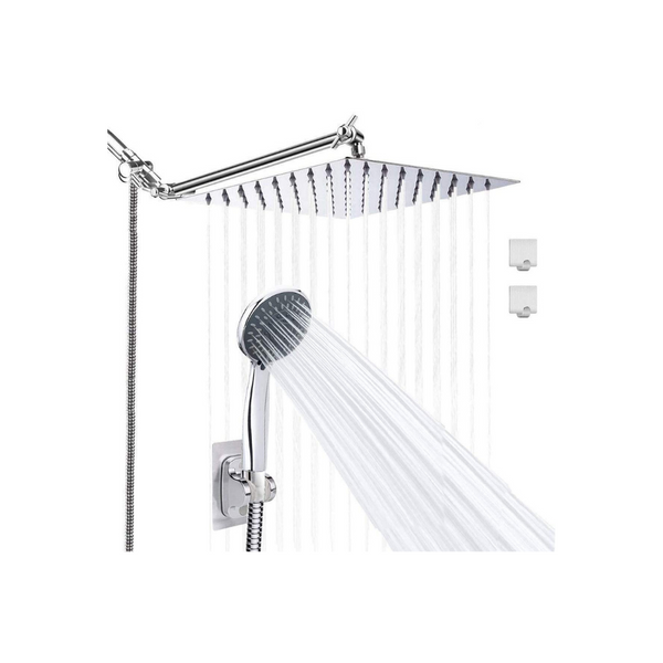 High Pressure Shower Head with Handheld, Rainfall Shower Head Kit