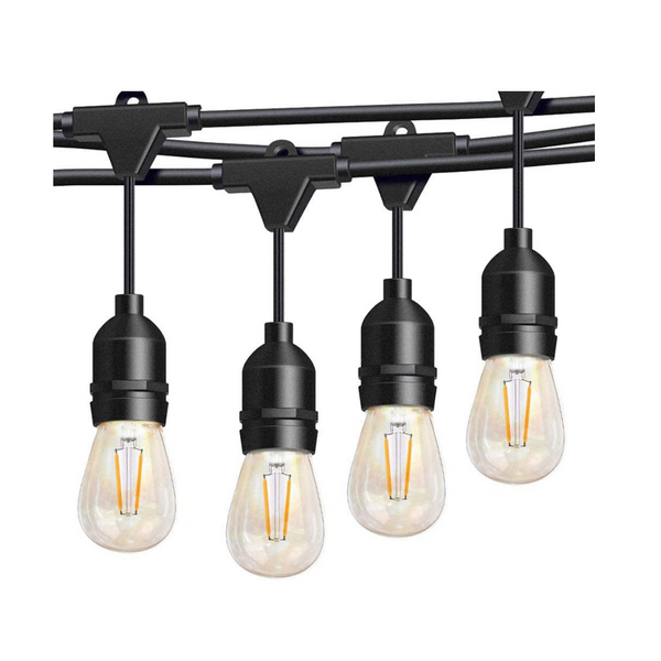 Cadena de luces LED para exteriores de 48 ′