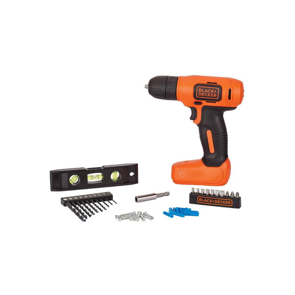 Black+Decker 8V MAX Home Tool Kit With 43 Pieces