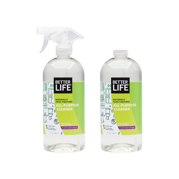 2-Pack 32oz Better Life Natural All-Purpose Cleaner (Clary Sage & Citrus)